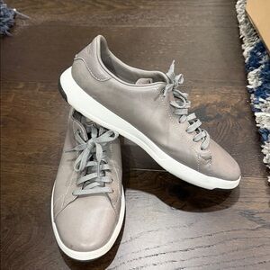 🌱Cole Haan Grey Leather Grand Pro Tennis Shoes - Size 7.5 Men’s/9 Women’s